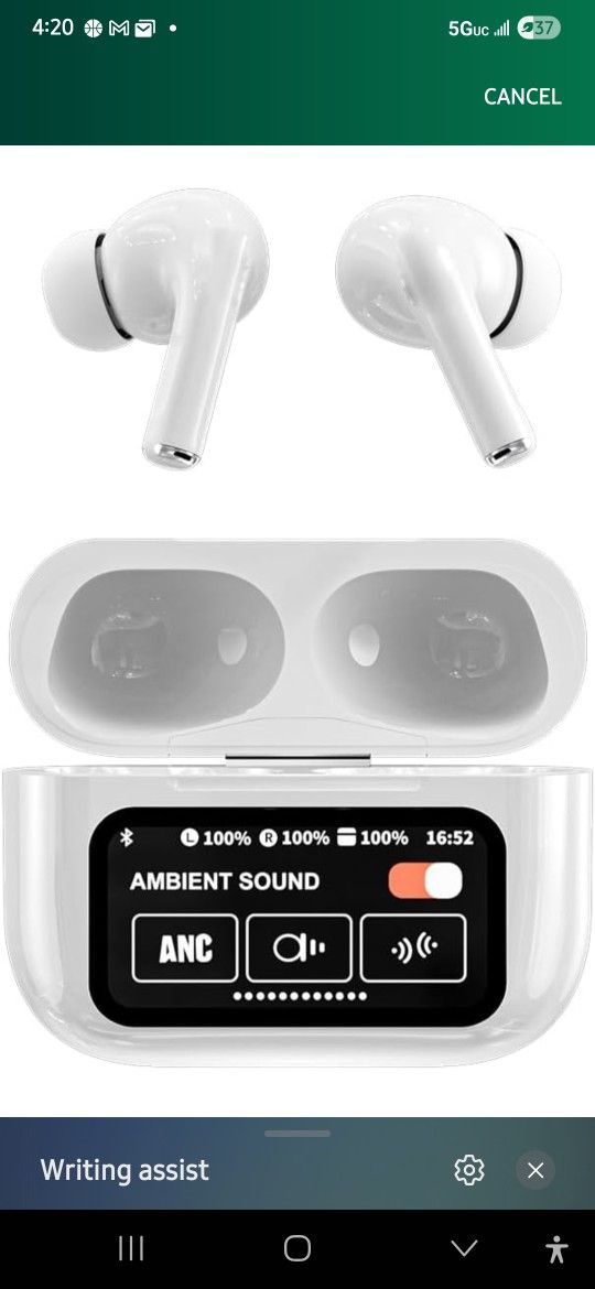 
2025 New Smart Translation Earbud - Supports More Than 140 Languages, Wireless Headset for Learning & Travel, USB Rechargeab