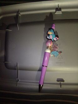 Homemade Eeyore charm focal beads