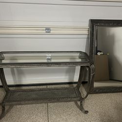Console Table & Mirror
