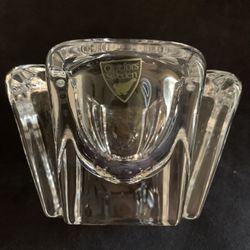 Orrefors Max Crystal Tea Light Candle Holder 