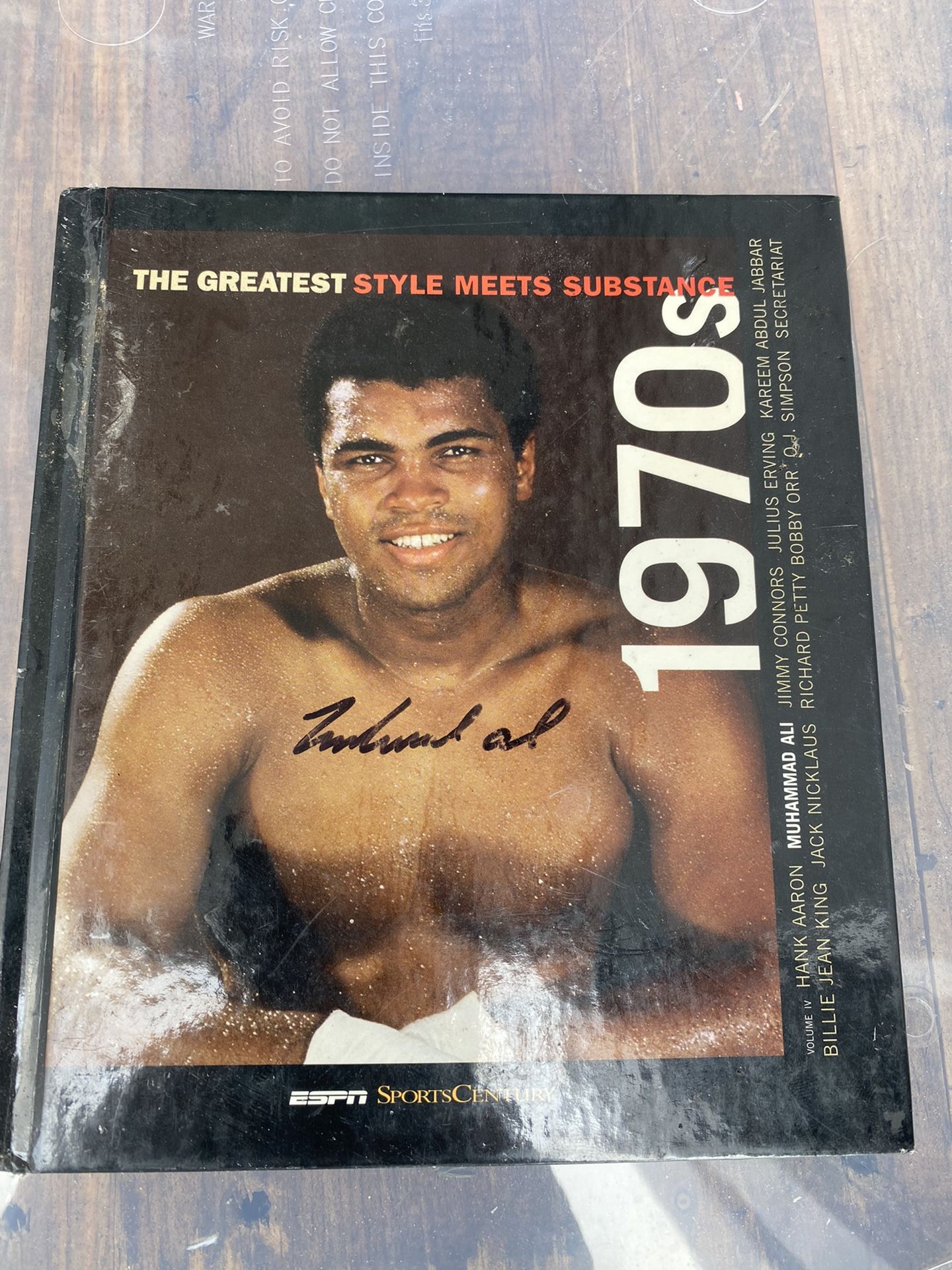 Autograph book of Muhammad Ali