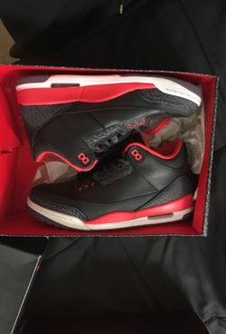 Air Jordan 3 Retro (Bright Crmsn) Size 11