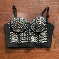 Rhinestone Crop top