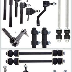 ALEGE 14Pcs Front Suspension Kit,Fit for Dodge Ram 1-2001,Inner Outer Tie Rod End Adjusting Sleeve Sway Bar End Link Lower Ball Joint Upper Ba