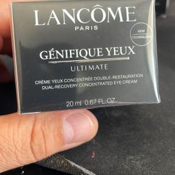 $40 Lancome Genifique Yeux Ultimate Eye Cream Restauration Dual Recovery