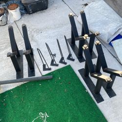 Black Iron Chair/Bench Legs