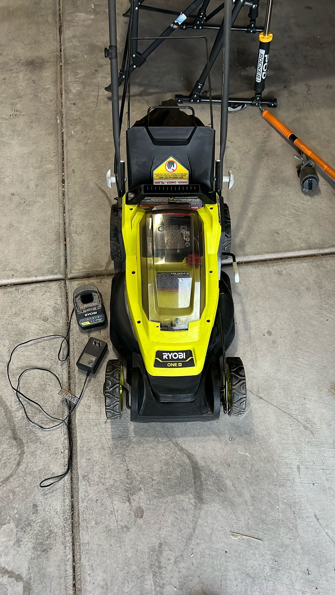 ONE+ 18V 13 in. Cordless Battery Walk Behind Push Lawn Mower with 4.0 Ah Battery and Charger