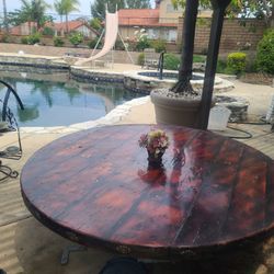 Brown Wooden Coffee Table