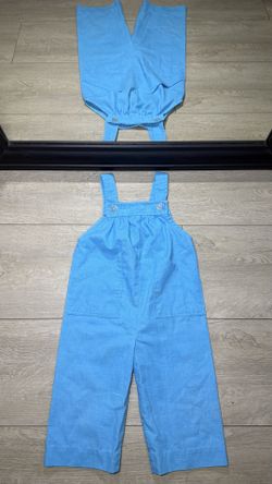 New Vintage 1980s Kids / Toddlers HealthTex Pocketed Overall