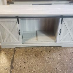 Stone Gray Farmhouse Style Tv Entertainment (New In A  Box )