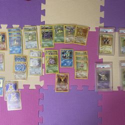 Pokemon Wotc Holo Lot & Psa Cards 
