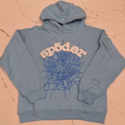 Sp5der Men's Sky Blue Hoodie Size Medium Brand New In Original Packaging
