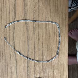 Sterling Silver Mejuri  Curb Chain Necklace 
