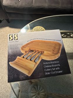 FREE brand new cheese board & cutlery set