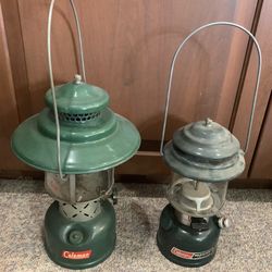 Two Vintage Coleman Lanterns
