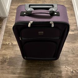 Purple Carry On Luggage Set