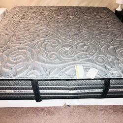 King Mattress, Split Box Spring And Frame