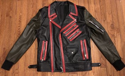 100% Italian lambskin leather jacket - luxury streetwear