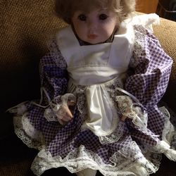 Ceramic Hand Made Doll 