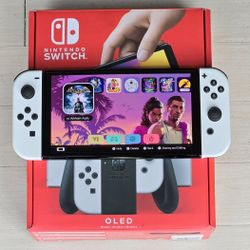 Brand New Nintendo Switch OLED Bundle *Modded* Triple-boot Systems | Android System w/Live TV + Movie Streaming | 10000 Games Pre-installed |