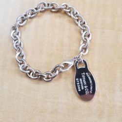 Plated Bracelet And Charm.