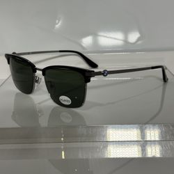 BMW 5043H Black Gunmetal Titanium Alloy w. custom Polarized Sunglasses 