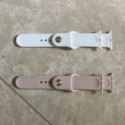 2x Original Apple Watch Band 38mm White And Pink