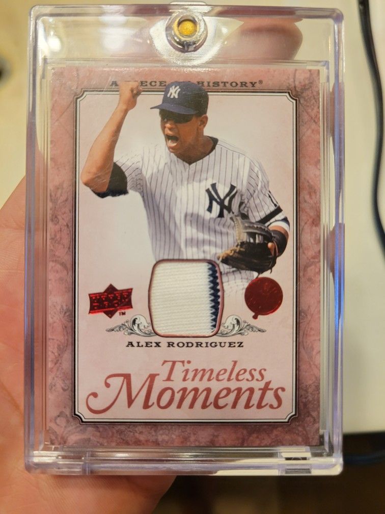 Alex Rodriguez Game Used jersey card 