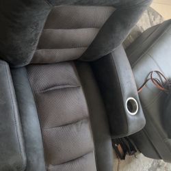 ✨ Gray Recliner Chair – Super Comfortable + Cup Holder – 30”L x 38”W x 49”H ✨