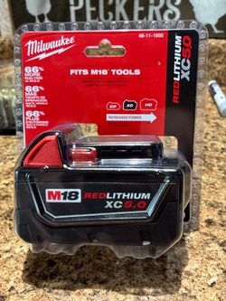 Milwaukee M18 XC 5.0 battery “NEW”
