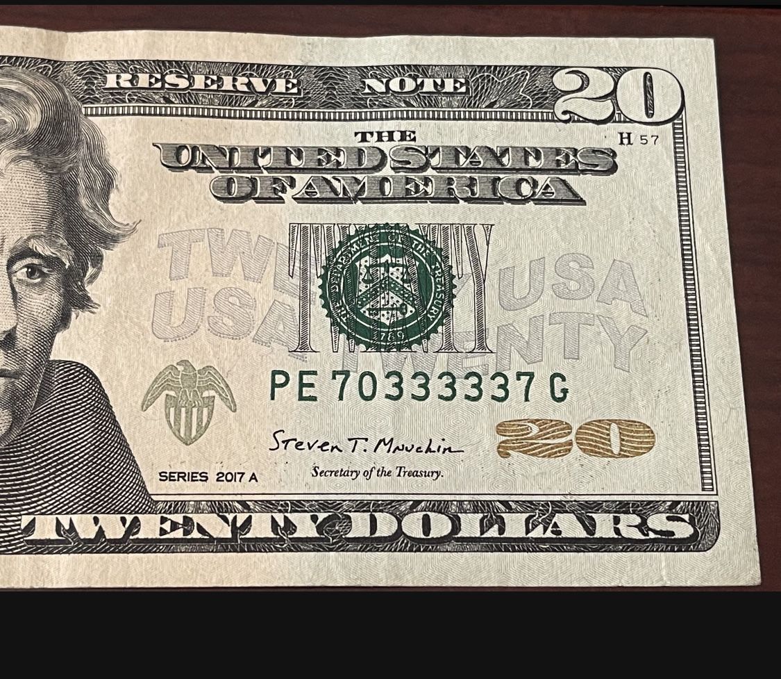 TRINARY $20 Bill, series 2017 A,  highly collectible , $90