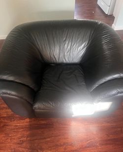 REAL LEATHER COUCH!!