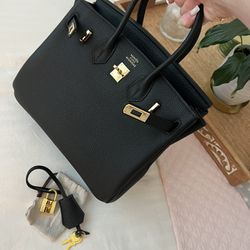 Genuine Leather Birkin Bag