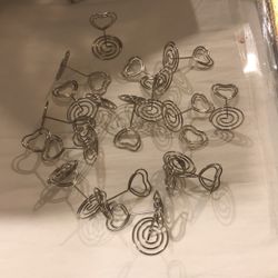 Table number holder or picture holder Hearts