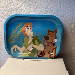 “Pass Scooby the doobie” Scooby-doo and Shaggy herb rolling tray 7x5 brand new