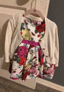 Dress and cardigan 12-18mths