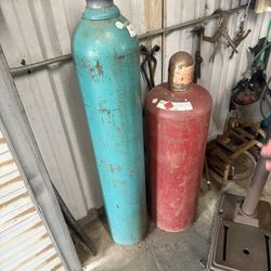 Oxygen and Acetylene Cylinder tanks 