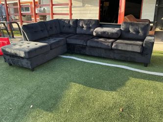 Black sectional sofa