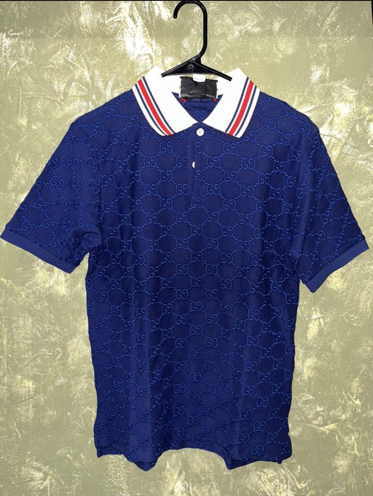 Men embroidered gg polo shirt