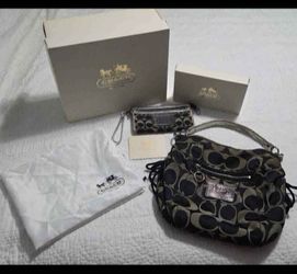 Coach purse with matching wallet