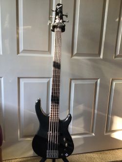 Fender Japan MB-5 5 String Electric Bass Black