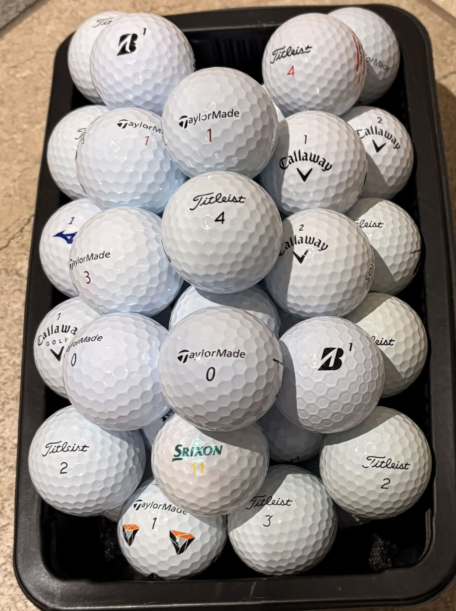 50 Golf Balls As Pictured Titleist , Taylormade, Callaway…. ⛳️🏌🏻‍♂️