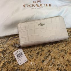 Brand New Ivory Coach wallet