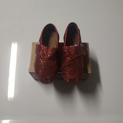 TOMS Red Sparkles Tiny 7 OBO