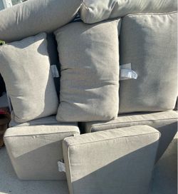 Gray Sofa Cushion Set