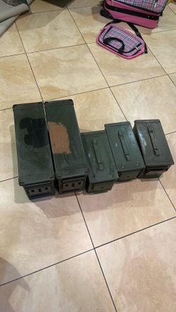 Military steel ammo cans -$10