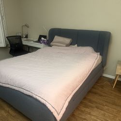 queen size bed frame with storage