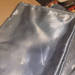 33 used + 8 new dusty blue satin table runners $30