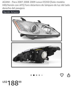 Heat light  2007-2009 lexus ES350 “new” passenger