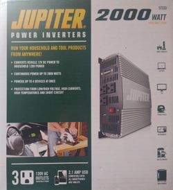 Jupiter 2000W Power Inverter 12V DC to 120V AC